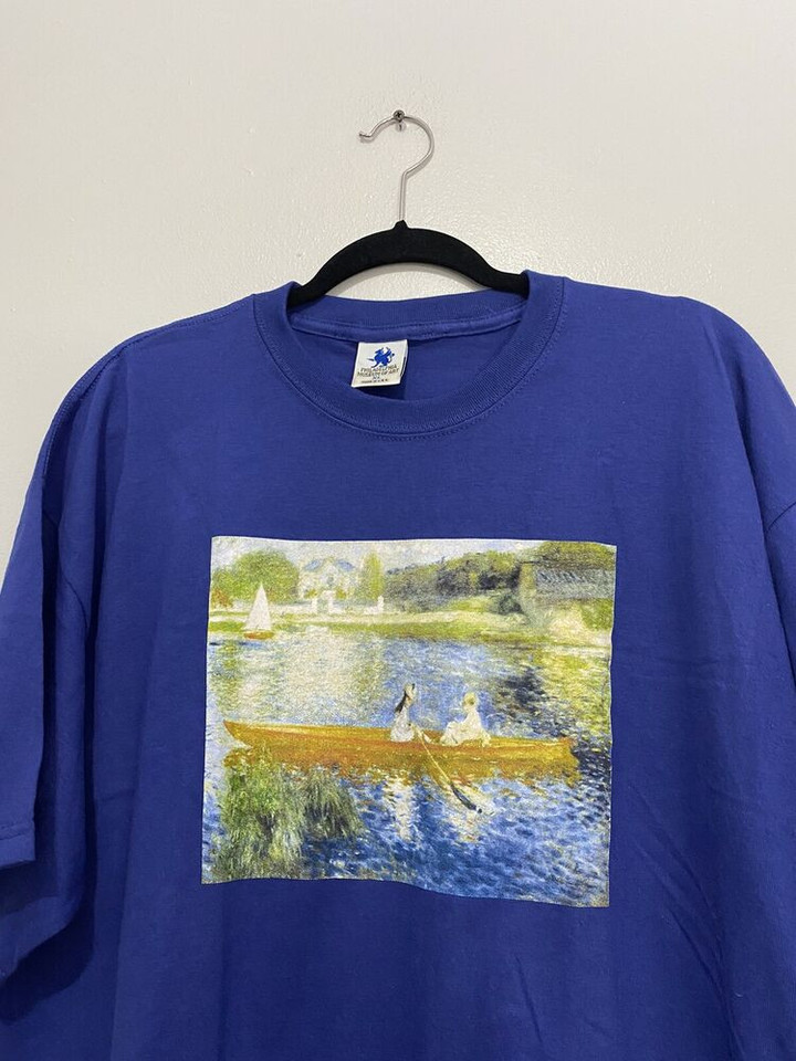 Vtg The Skiff Philadelphia Museum Of Art S T shirt Renoir Blue Usa