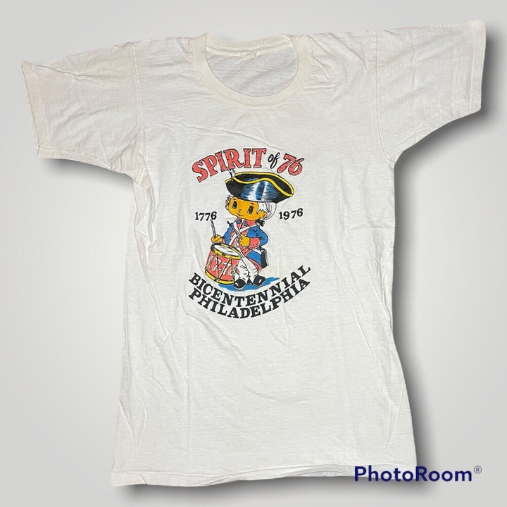 Vintage 70s Fotl Spirit Of 76 Philadelphia Usa T shirt s Xs