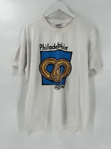Vintage Philadelphia Soft Pretzel T Shirt S Graphic Tee