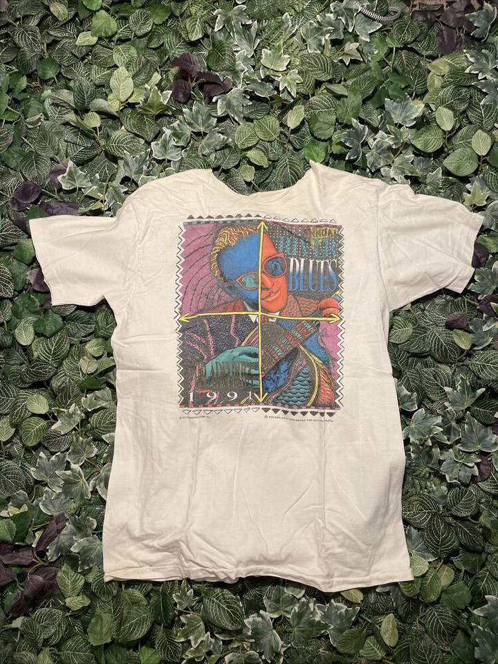 Vintage 1991 Philadelphia River Blues Festival T shirt Concert 90s