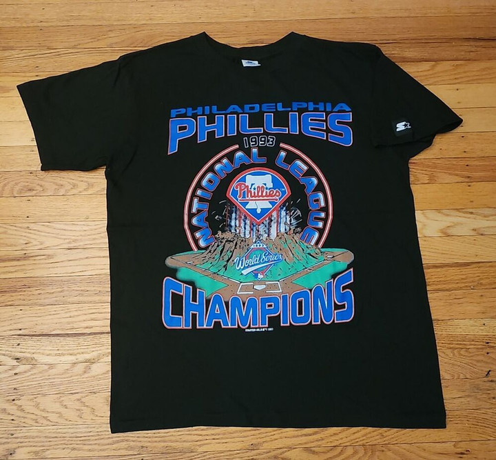 Vintage 1993 Philadelphia Phillies World Series Champions Starter Single Stitch
