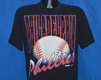 90s Philadelphia Phillies Baseball Trench T shirt 8067