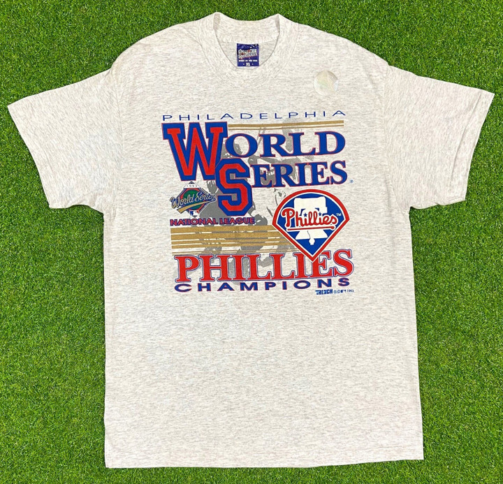 Vintage Philadelphia Phillies 1993 World Series T Shirt Tees Spectator Sportswear Made Usa Philly Classic 1990s 90s New With Tags