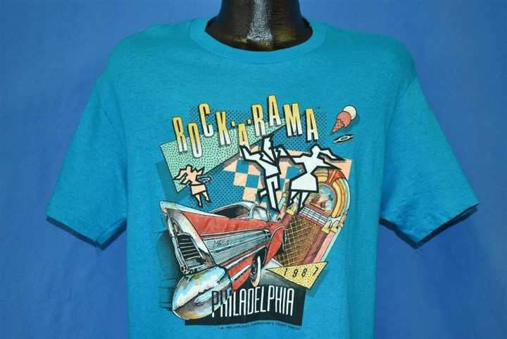 80s Rockarama Convention 1987 Philadelphia T shirt Vintage Tee