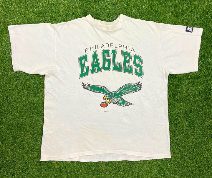 Vintage Philadelphia Eagles T Shirt Tee Starter Made Usa Xtra Football Pennsylvania 1990s 90s