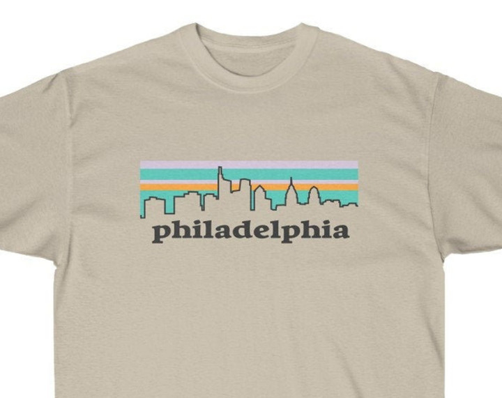 Philadelphia kyline Philadelphia Pennsylvania Tshirt Pennsylvania Retro Travel Shirt Gift For Or