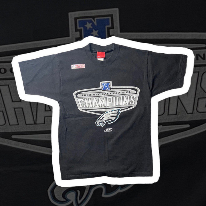 Vintage 2002 Reebok Philadelphia Eagles Nfc East Champion T shirt
