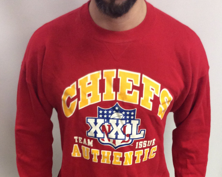 Vintage 90s Kansas City Chiefs Football Red Gold Classic X Team Issue Usa 2