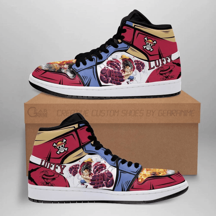 Monkey D. Luffy Gear Fourth Custom Anime Shoes For One Piece Fans