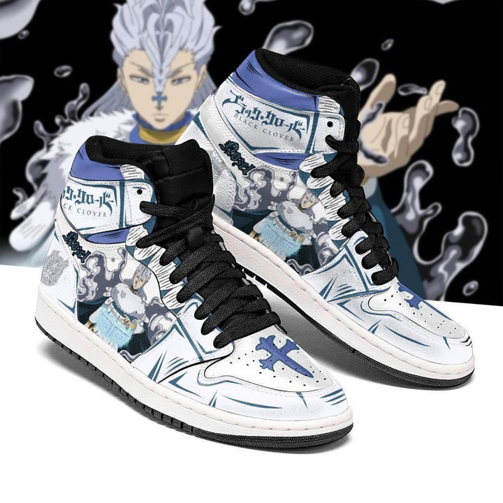 Silver Eagle Nozel Silva JD1s Sneakers Black Clover Anime Shoes