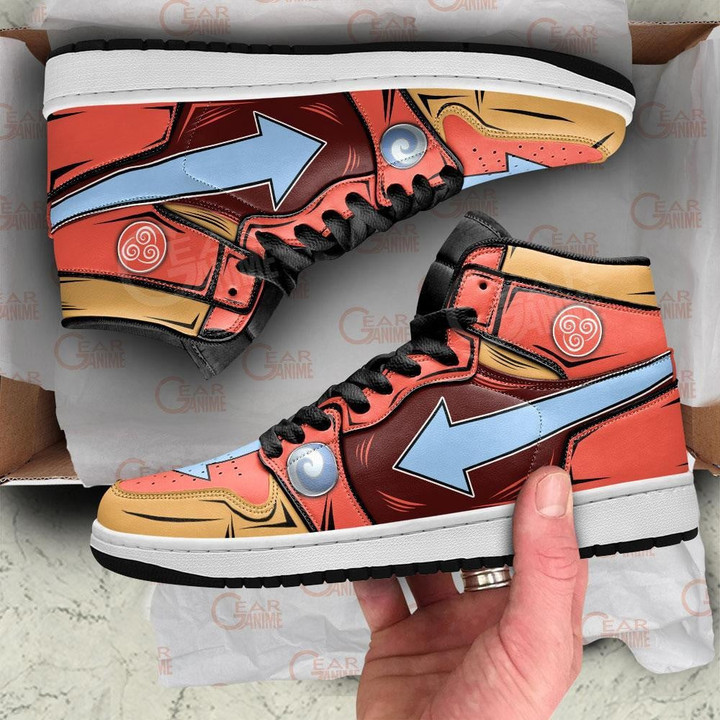 Avatar Airbender Aang JD1s Sneakers Custom The Last Airbender Anime Shoes