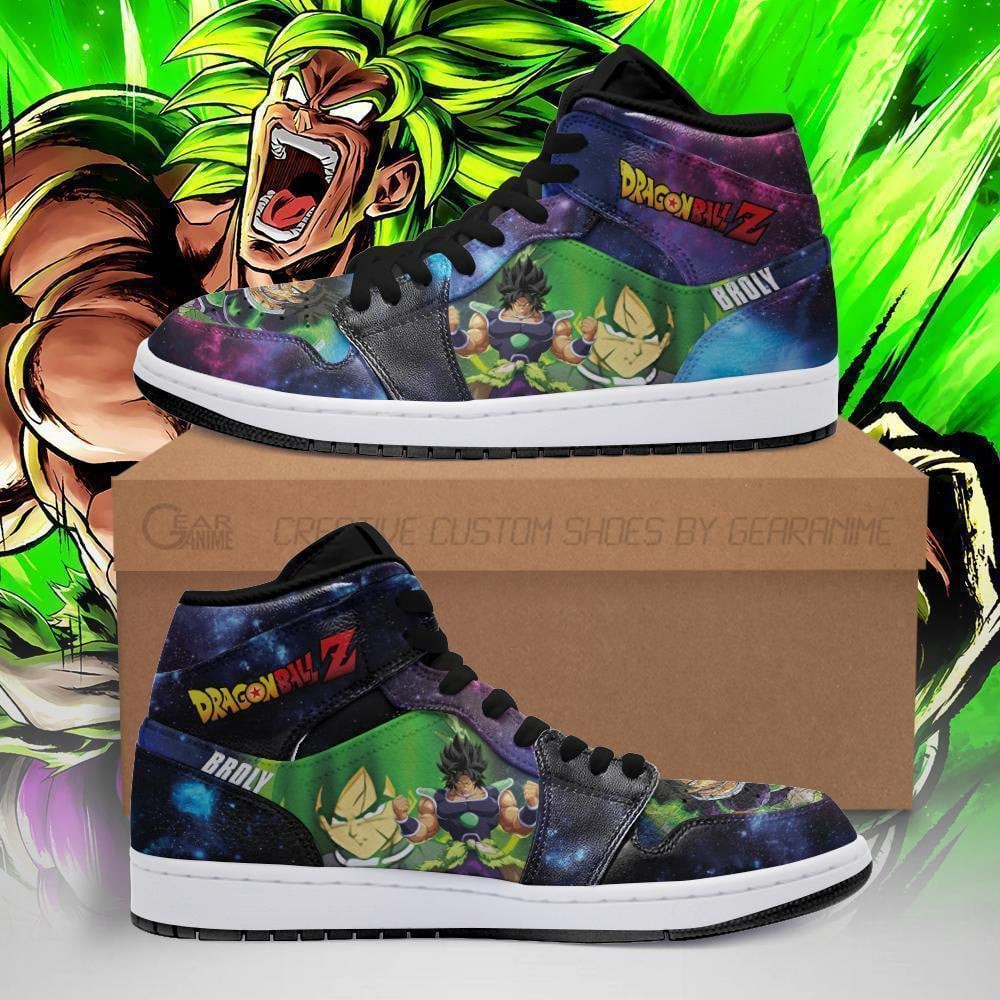 Broly JD1s Sneakers Galaxy Custom Dragon Ball Anime Shoes