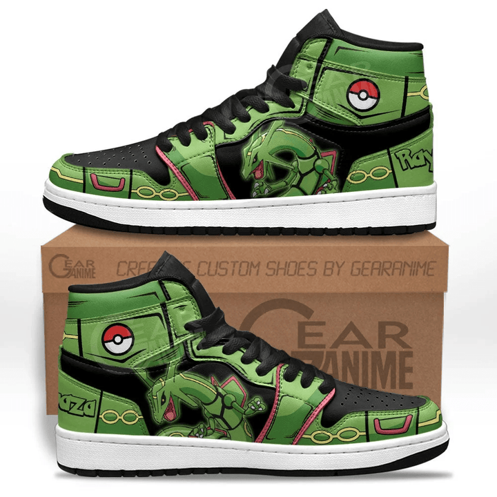 Rayquaza Anime JD1s Sneakers Custom For Pokemon Fans