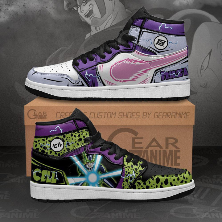 Frieza And Perfect Cell JD1s Sneakers Dragon Ball Custom Anime Shoes