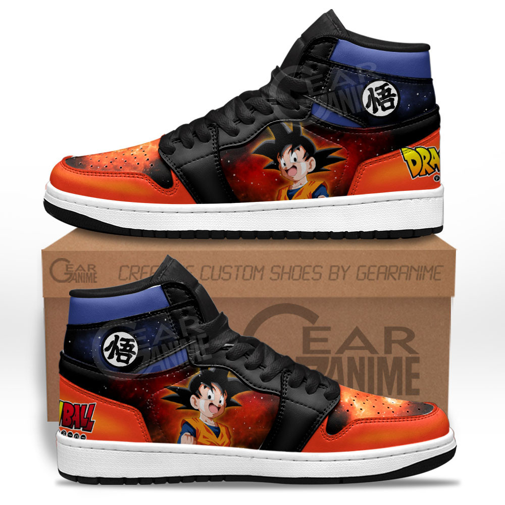 Goten JD1s Sneakers Custom Dragon Ball Anime Shoes Mix Galaxy