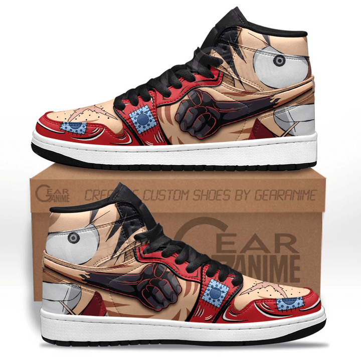 Monkey D Luffy JD1s Sneakers One Piece Custom Anime Shoes