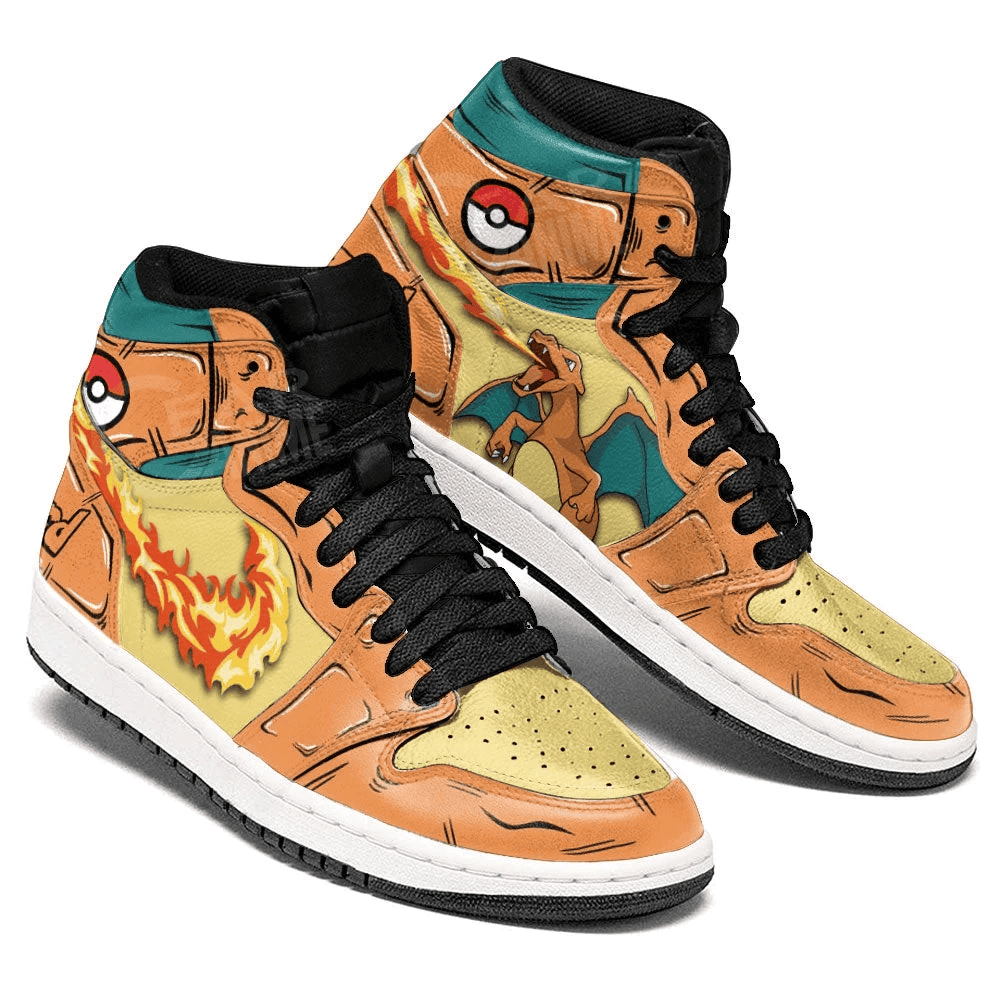Charizard J1 Sneakers Custom Anime Shoes For Pokemon Fans