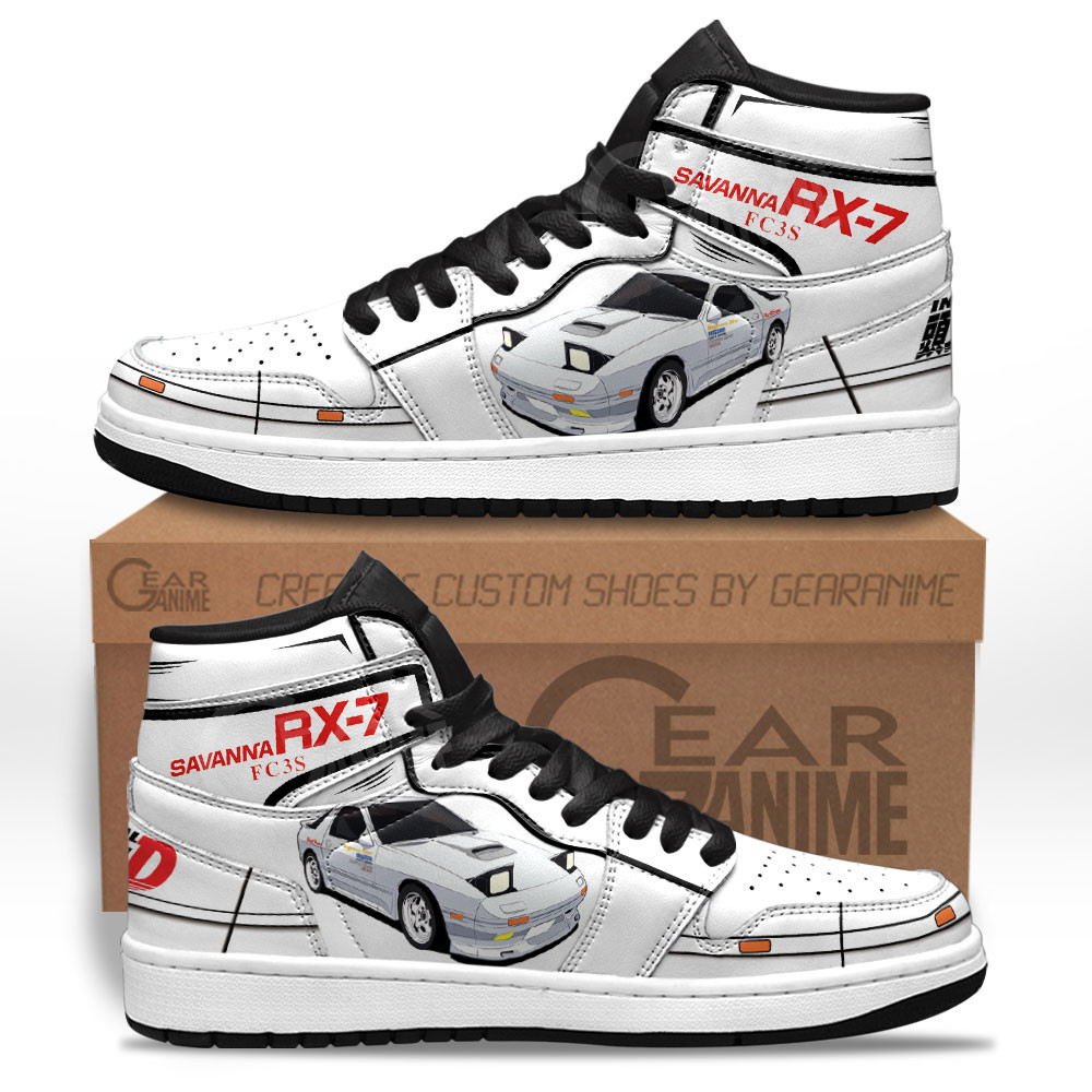 Savanna RX-7 FC3S JD1s Sneakers Initial D Custom Anime Shoes
