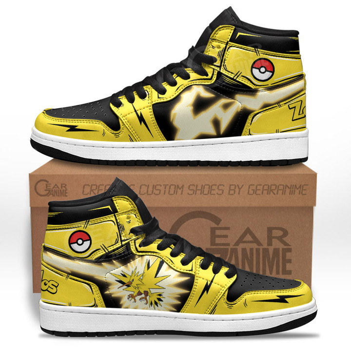 Zapdos JD1s Sneakers Custom Pokemon Anime Shoes
