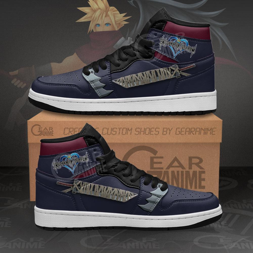Kingdom Hearts Cloud Sword JD1s Sneakers Custom Anime Shoes