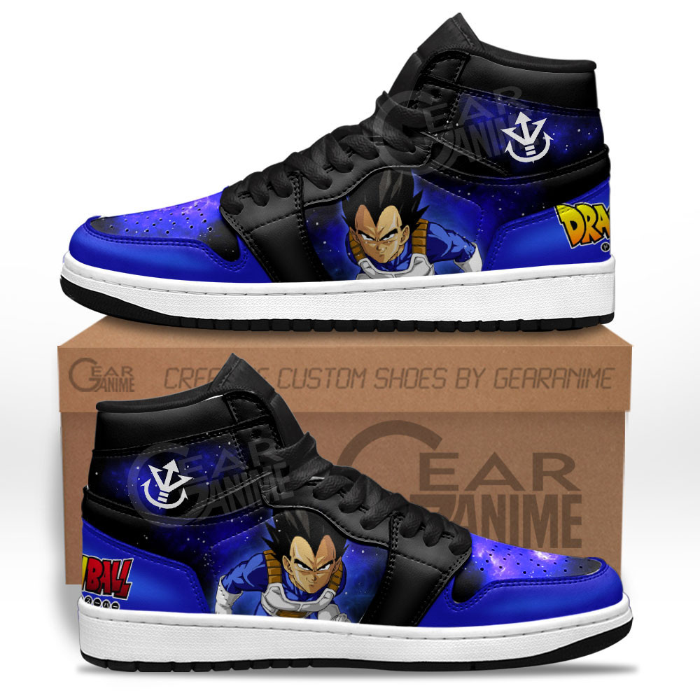 Vegeta JD1s Sneakers Custom Dragon Ball Anime Shoes Mix Galaxy