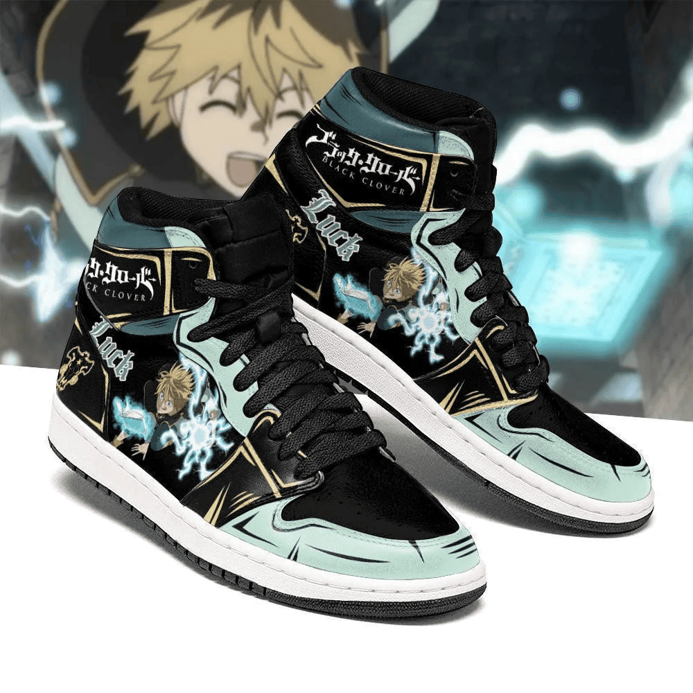 Black Bull Luck Voltia JD1s Sneakers Black Clover Anime Shoes