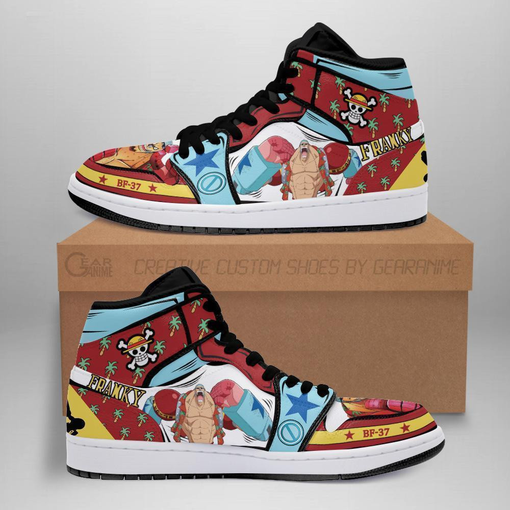 Franky JD1s Sneakers Custom Anime One Piece Shoes