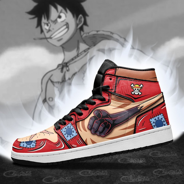 Monkey D. Luffy Haki Anime JD1s Sneakers Custom One Piece Wano Arc