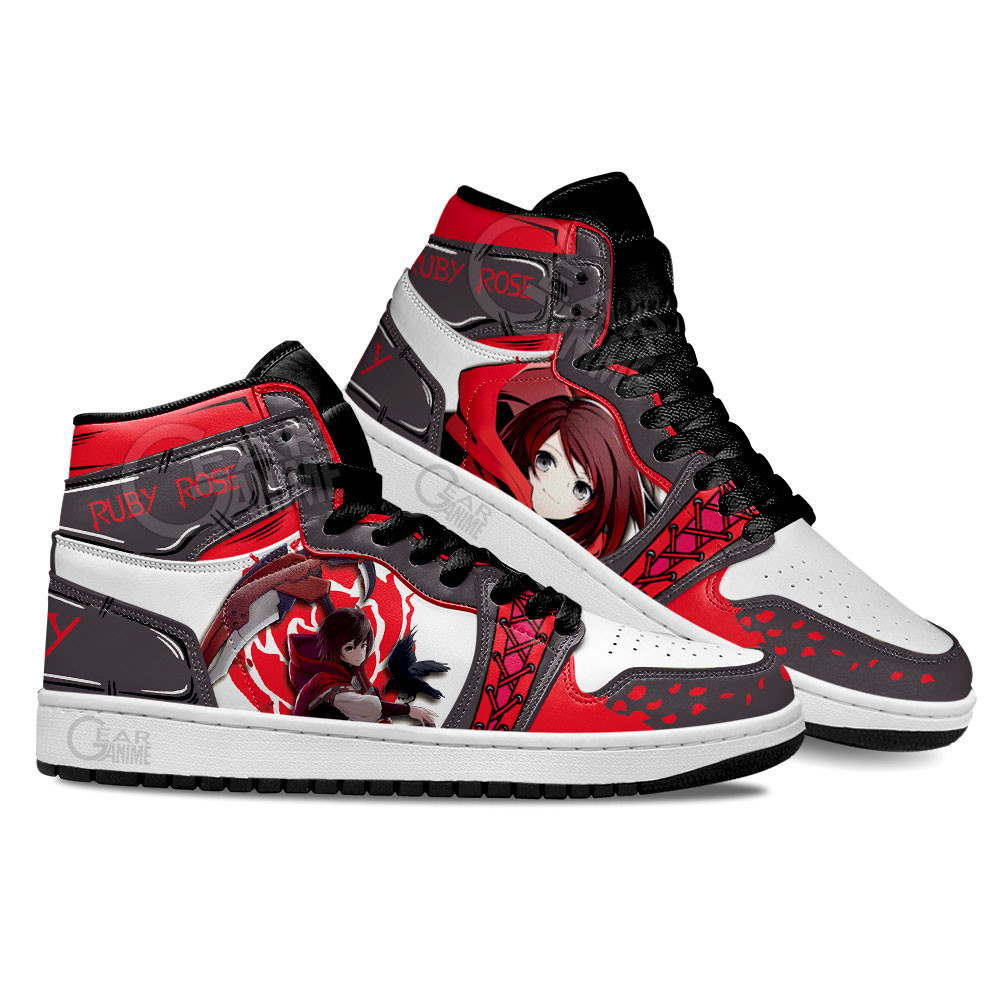 RWBY Ruby Rose Shoes Custom For Anime Fans