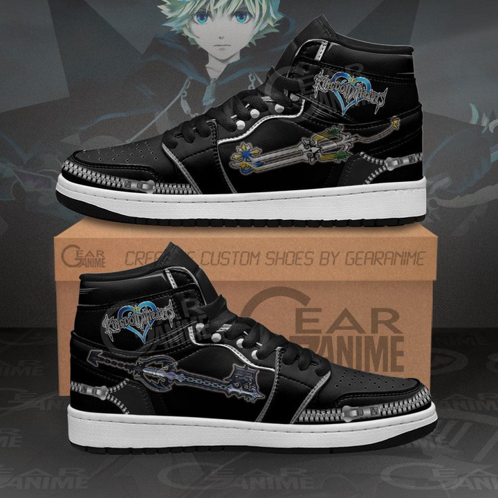 Kingdom Hearts Roxas Sword JD1s Sneakers Custom Anime Shoes