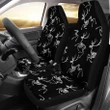 Deer Skeleton In Black Printed Car Seat Covers