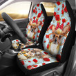 Chihuahua And Roses Printed Car Seat Covers