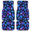 Blue Crystal Cosmic Galaxy Space Print Front And Back Car Floor Mats