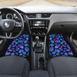 Blue Crystal Cosmic Galaxy Space Print Front And Back Car Floor Mats