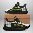 Nfl Green Bay Packers Teams Football Big Logo Shoes Black 3 Shoes Fan Gift Idea Running Walking Shoes Reze Sneakers Tl97