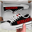 Nebraska Cornhuskers Ncaa Low Top Logo Shoes For Women, Shoes For Men Custom Shoes Shoes22084