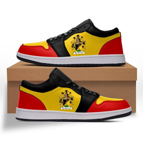 Heberlein Germany Flag Style Low Top Sneakers - German Family Crest A7