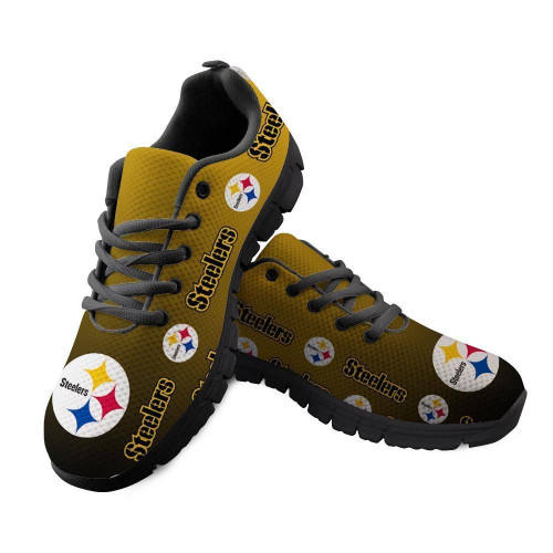 Pittsburgh Steelers Sneakers Repeat Print Logo Low Top Shoessport
