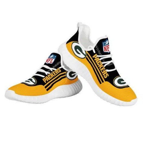 Nfl Green Bay Packers Nfl Teams Football Big Logo Shoes White 18 Shoes Fan Gift Idea Running Walking Shoes Reze Sneakers Tl97