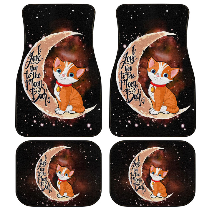 Cat Car Floor Mats I Love You To The Moon And Back Gift Idea For Cat Lovers