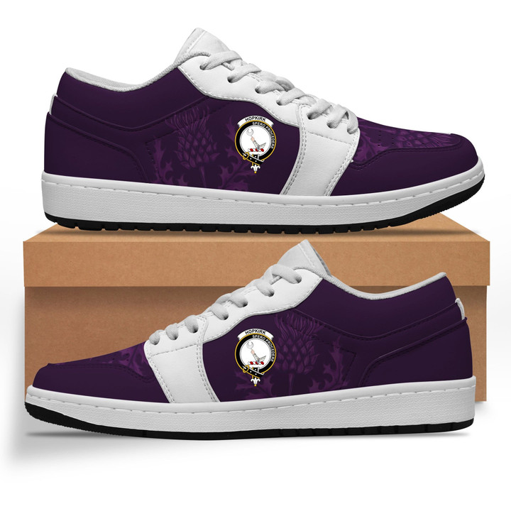 Hopkirk Crest Low Top Shoes - Scottish Purple Thistle A7