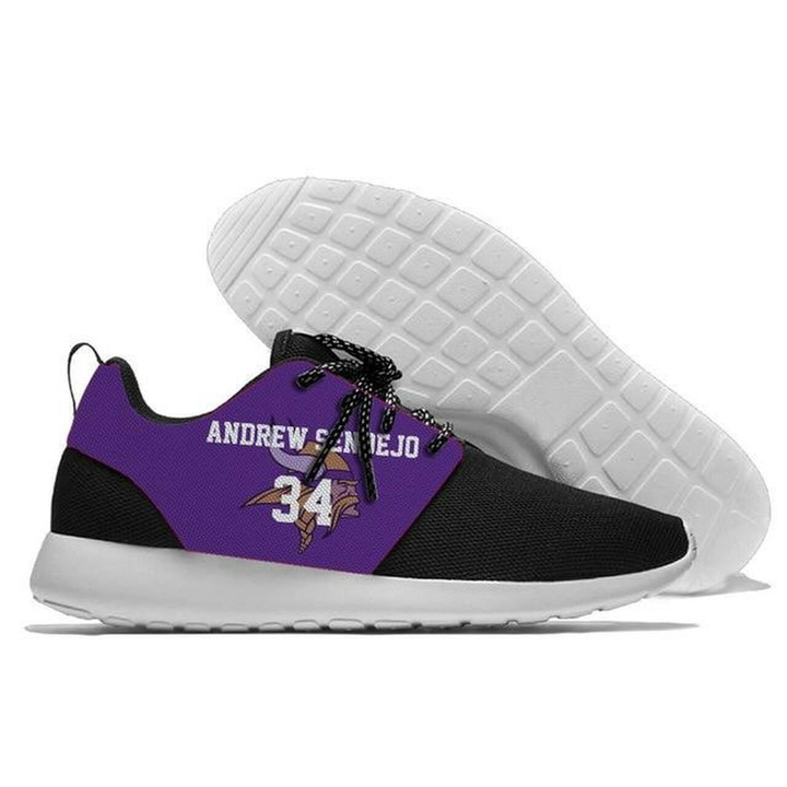Mens And Womens Minnesota Vikings Lightweight Sneakers, Vikings Running Shoes Shoes16800