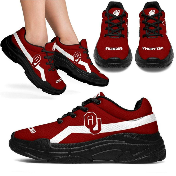 Oklahoma Sooners Sneakers With Line Shoes Edition Chunky Sneaker Running Shoes For Men, Women Shoes15723