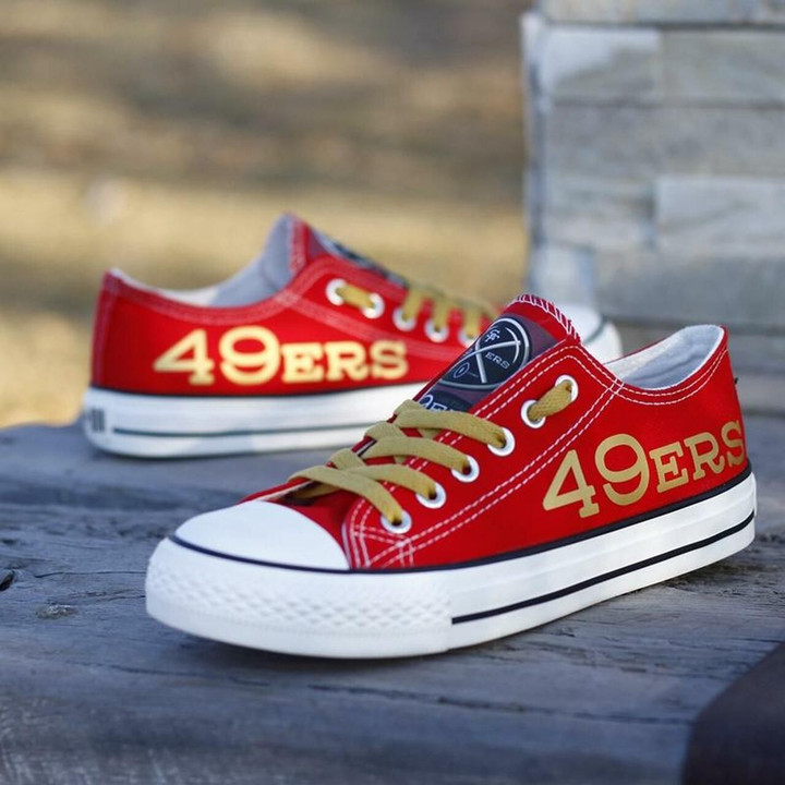 San Francisco 49Ers Low Top, 49Ers Running Shoes, Tennis Shoes Shoes15093