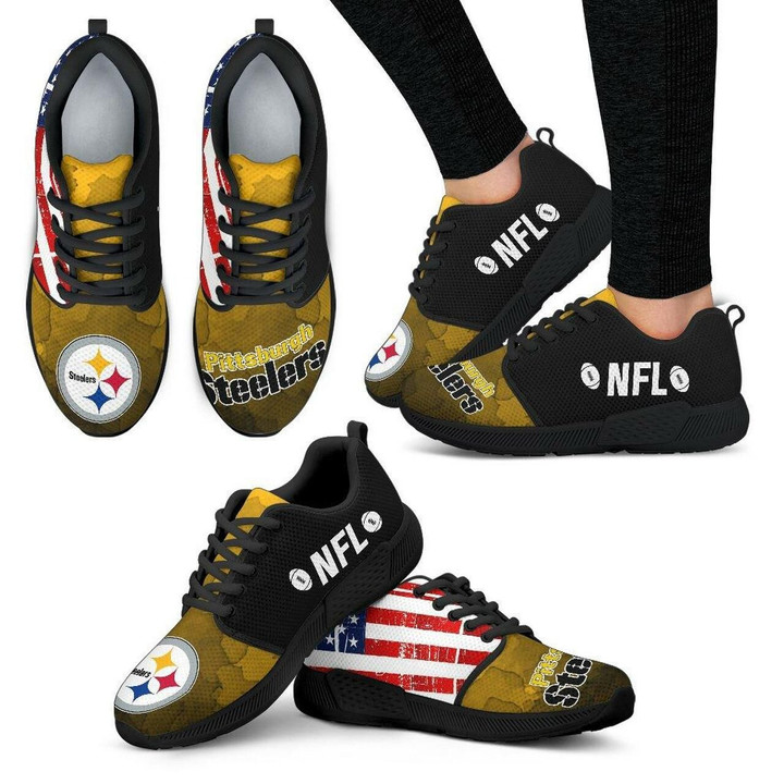 Pittsburgh Steelers Sneakers Simple Fashion Shoes Athletic Sneaker Running Shoes For Men, Women Shoes14956