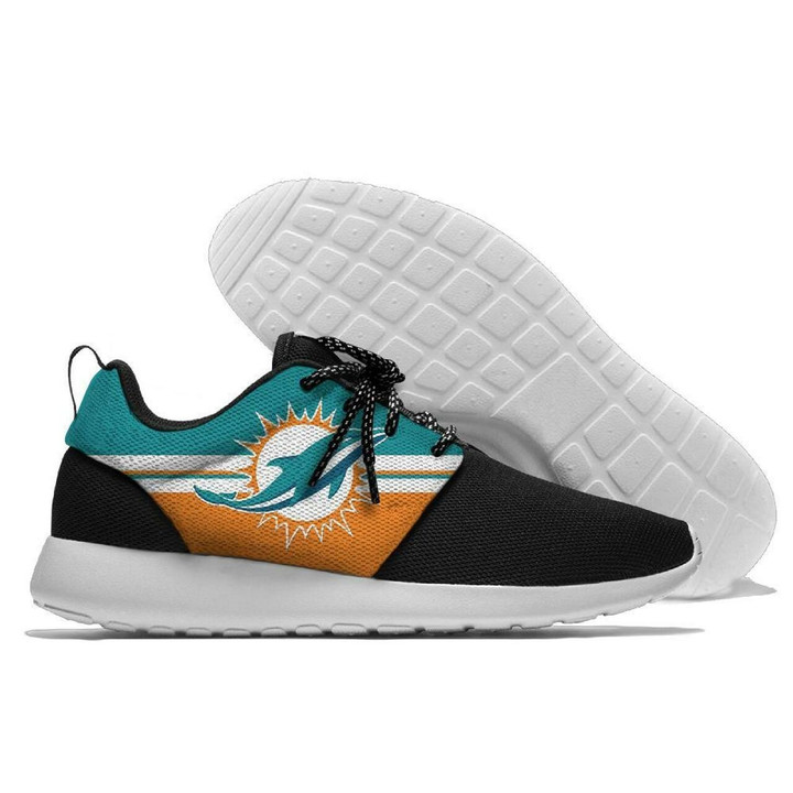 Mens And Womens Miami Dolphins Lightweight Sneakers, Dolphins Running Shoes Shoes16591