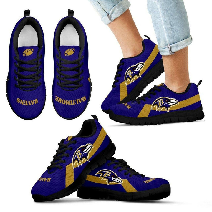 Baltimore Ravens Sneakers Line Logo Running Shoes For Men, Women Shoes11951