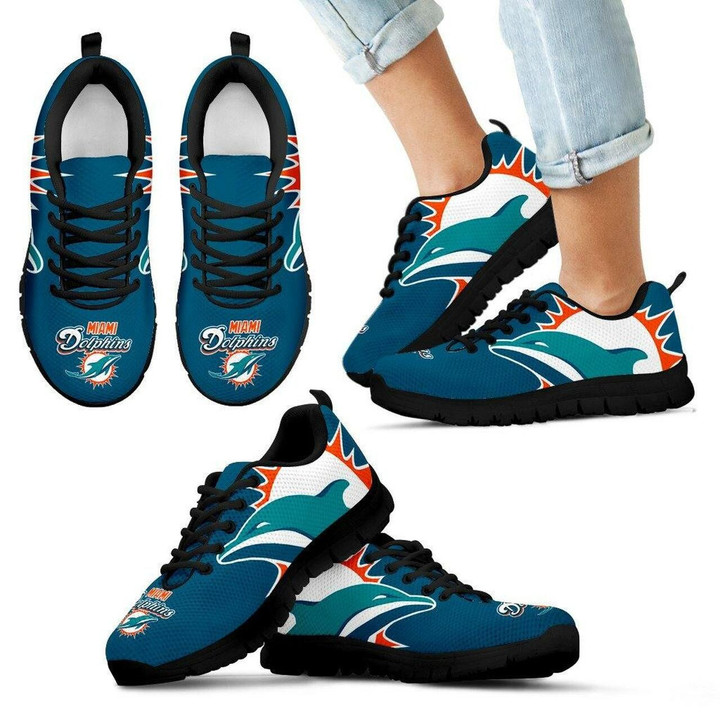 Miami Dolphins Sneakers Gorgeous Logo Running Shoes For Men, Women Shoes11060