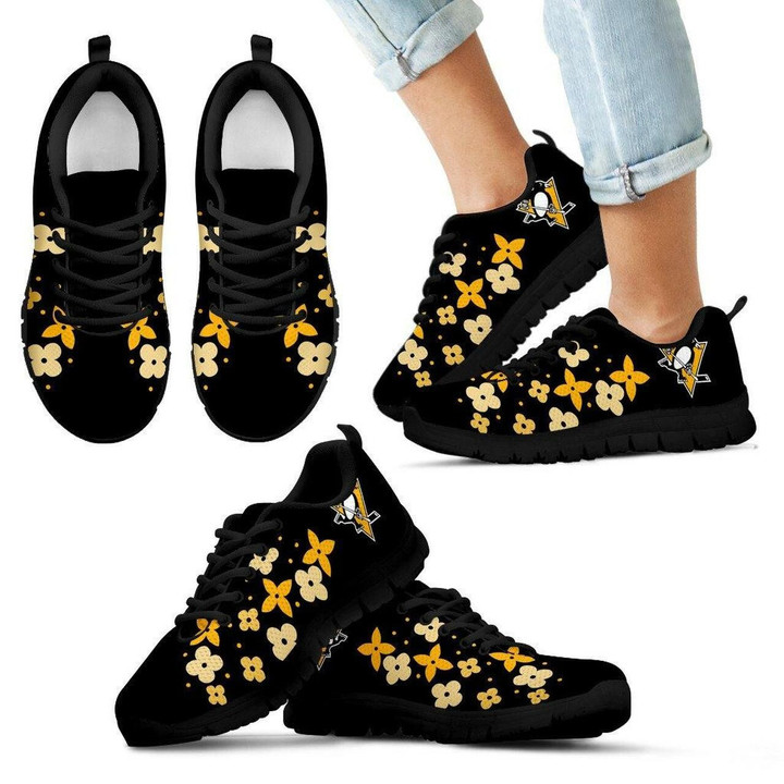 Pittsburgh Penguinssneakers Flowers Pattern Sneaker Running Shoes For Men, Women Shoes15916