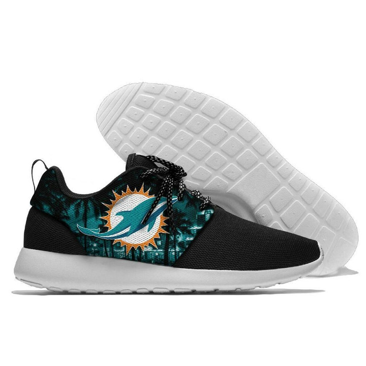 Mens And Womens Miami Dolphins Lightweight Sneakers, Dolphins Running Shoes Shoes16587